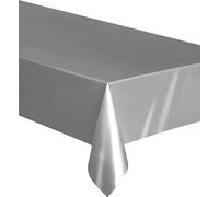 Nappe jetable Unique en plastique Argent 137 x 274 cm