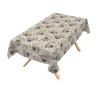 Nappe Lavable - Effet Lotus - Facile d'entretien - en Coton et Polyester - Anti-Taches - pour l'extérieur - Motif Feuilles de Palladium - 200 x 140 cm