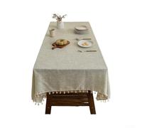 Nappe légère de luxe avec pompons Vert 140 cm