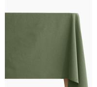 Nappe lin et coton 170X350 cm collection MATTIS vert mousse