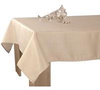 Nappe Lurex Entretien Facile - Crème et Doré - Rectangle 150 x 300 cm