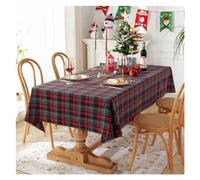 Nappe Noel Nappe de décoration de noël à Carreaux, Couleur tissée en Polyester et Coton, Couverture de Table Rouge Vert for décoration de fête à Domicile(Blue,90x90)