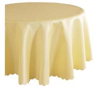 Nappe ovale, 160 x 220 cm, pour cuisine et table à manger, jaune, lavable