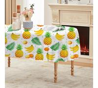 Nappe Ovale 180x240 cm Motif Feuilles de Palmier Style Bohème, Imperméable et Anti-tache, Nappe de Table Lavable, Linge de Table Décoration pour Cuisine Salle à Manger Jardin Terrasse Balcon R-90