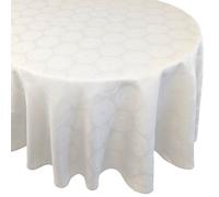 Nappe ovale 180x300 cm HÉLIOS Ecru coton +