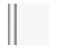 NAPPE PAPIER DAMASSÉ 25X1.18M BLANC