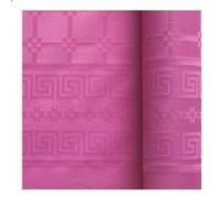 nappe papier damassé 6x1.18m fuchsia - dart 147038 Rose G