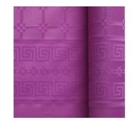 NAPPE PAPIER DAMASSÉ 6X1.18M POURPRE Violet, Lilas, Lavande, Parme, Prune