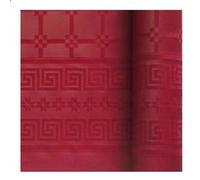 nappe papier damassé 6x1.18m rouge - dart 147028 Rouge