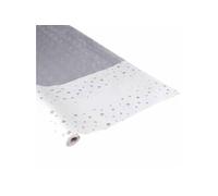 Nappe Papier Damassée Etoile 1,18x5m Argent