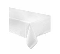 Nappe Blanche En Plastique Doublee 137 X 274 Cm