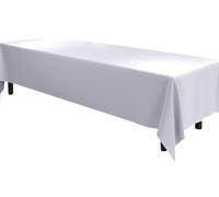 Nappe Personnalisable Grand Format - Imperméable en Polyester | Couverture Complète Idéale pour Maison, Hôtels, Restaurants de Luxe, Salles de Conférence & Célébrations(Pure white,160x240 cm)