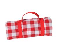 Les Jardins de la Comtesse - Nappe de Picnic Carrée à Carreaux Rouges - Coton et Revers Etanche Polyester - 140 x 140 cm - Rouge/Blanc - 2/4 Personnes - Tapis/Couverture Pique Nique