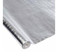 Nappe Plastique "Effet Peau de Crocodile" 1,20x5m Argent