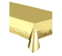 Nappe plastique métallisée or 137 x 274 cm