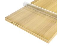 Nappe Plastique Rectangulaire 55x110cm, Transparent Haute Définition sans Jaunissement, Nappe Rectangulaire Blanche Facile d'entretien Réutilisable, Nappes pour Table Basse, Dîner, Épaisseur 1mm