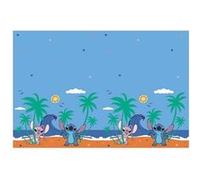 nappe plastique stitch 180x120cm bleu - lsti96911