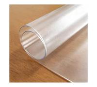 Nappe Plastique Transparente Imperméable et Résistante à L’Huile Protection de Table PVC Convient aux Surfaces de Table aux Meubles et aux Sols,48×72in