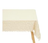 Atmosphera - Nappe ysel 150x250cm Blanc Chaud en Coton