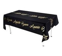 nappe polyester bonne année 1.42x2.56m noir - générique 000817200000011 Noir G