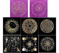 Nappe Pour Cartes De Tarot 60x60cm, 49x49cm, Flanelle, Figure Géométrique, Divination, Autel, Jeux De Société, Fournitures Pour Cartes Oracle