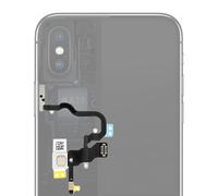 Nappe pour iPhone X Bouton Power On/Off + Flash + Volume + Microphone Noir