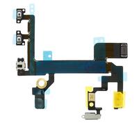 Nappe Power Bouton On/Off + Volume + Haut parleur + Flash pour iPhone 5S Noir