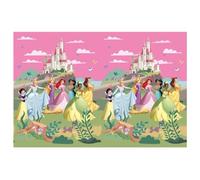 Nappe Princesse Disney - Décoration pour les anniversaires d'enfants et les fêtes à thème - Dimensions : 120 x 180 cm - Facile à nettoyer - Réutilisable - Nappe de table pour fête d'anniversaire
