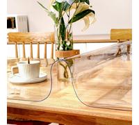 Nappe PVC Transparente Rectangle/Carré/Rond Anti-Pénétration Facile À Nettoyer Taille Personnalisable Épaisseur 3 Mm,3mm,70x70cm/28x28in