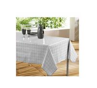 Nappe Toile Cirée "Abaca" 140x240cm Gris