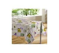 nappe rectangle 140 x 240 cm pvc Toile cirée Provence Violet G