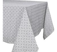 Nappe rectangle 140x240 cm VITA 100% polyester antitache motifs géométriques gris