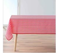 Douceur d'Intérieur, Nappe Rectangle (150 x 240 cm) Vichy Rouge, Polyester Fils Teints