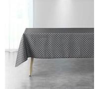 Douceur d'Intérieur, Nappe Rectangle (150 x 240 cm) Artchic Anthracite, Polyester Imprimé
