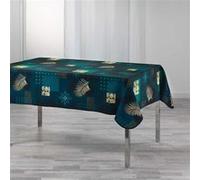 Douceur d'Intérieur Nappe rectangle Oreane 150 x 240 cm Polyester imprimé Bleu