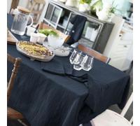 Nappe Rectangle 150x250 cm Gaze de Coton Minuit