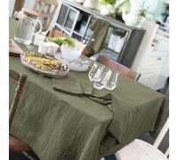 Nappe Rectangle 150x250 cm Gaze de Coton Romarin