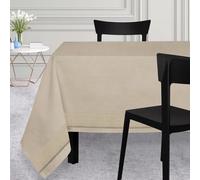 Soleil d'ocre, Venise Nappe Anti-tâches, Ecru, 150x300 cm