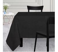 Nappe rectangle 150x300 VENISE noir, par Soleil d'Ocre