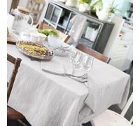 Nappe Rectangle 150x350 cm Gaze de Coton Nuage