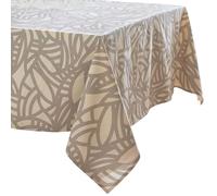 Nappe rectangle 160x350 cm ÉVA Beige écru coton + enduction acrylique