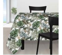 Soleil d'ocre, Amazonie Nappe Anti-tâches Rectangle, Polyester, 140x300 cm