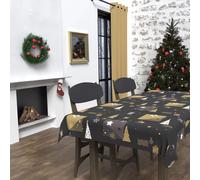 Nappe Rectangle Anti-Tâches 140x300 Cm Sapin Noir, Par Soleil D'ocre