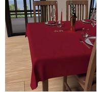 Soleil d'ocre, Luxury Nappe Rectangle Anti-tâches 150x250 cm, Polyester, Rouge