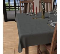 Soleil d'ocre, Luxury Nappe Rectangle Anti-tâches 150x300 cm, Polyester, Gris