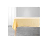 Nappe rectangle ""Suzy"" en microfibre lavée - Jaune - 140 x 240 cm