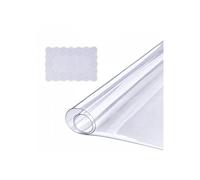 Nappe Rectangle Transparente 45, 7 x 92, 5 cm Film de Table Transparent en PVC Épaisseur 1