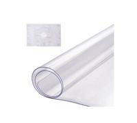 VEVOR Nappe Rectangle Transparente 35,6x61 cm Épaisseur 1,5 mm, Film de Table Transparent en PVC, Imperméable et Facile à Nettoyer, Protection de Table pour Bureau, Cuisine Restaurant Salle à Manger