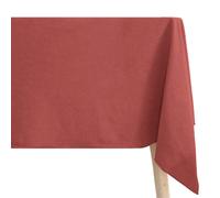 Nappe rectangulaire 100% coton lavé 160x300 cm HONO rose pêche
