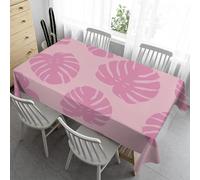 Nappe Rectangulaire 150x300 Polyester - Feuilles D'Eucalyptus Nappe de Table - Exterieur Lavable Nappes Anti Tache Rectangle pour Pique Nique Fête Cuisine Salon Restaurant - Style tropical A16